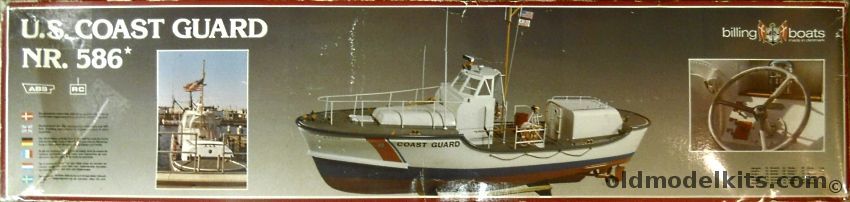 Billing Boats 1/20 US Coast Guard MLB Motor Life Boat 44 Feet With Running Hardware - 28.8 Inch Long Ship For R/C, 586 plastic model kit